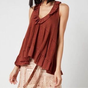Free People Out And About Tank Top In Petrichor - L